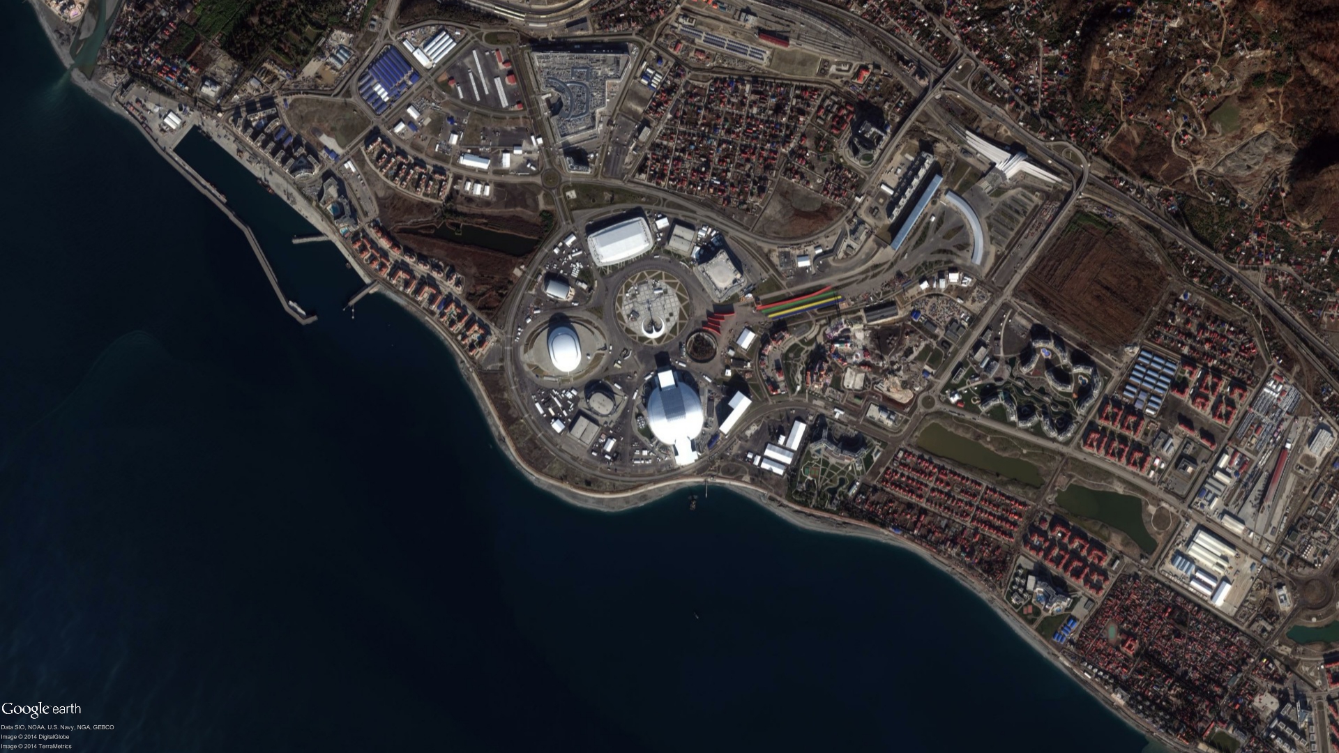 Sochi Winter Olympics Sites Seen From Space (Photos)